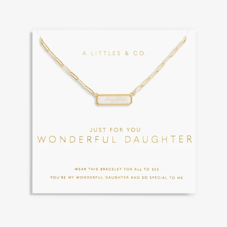 A Little Necklace 'Wonderful Daughter'