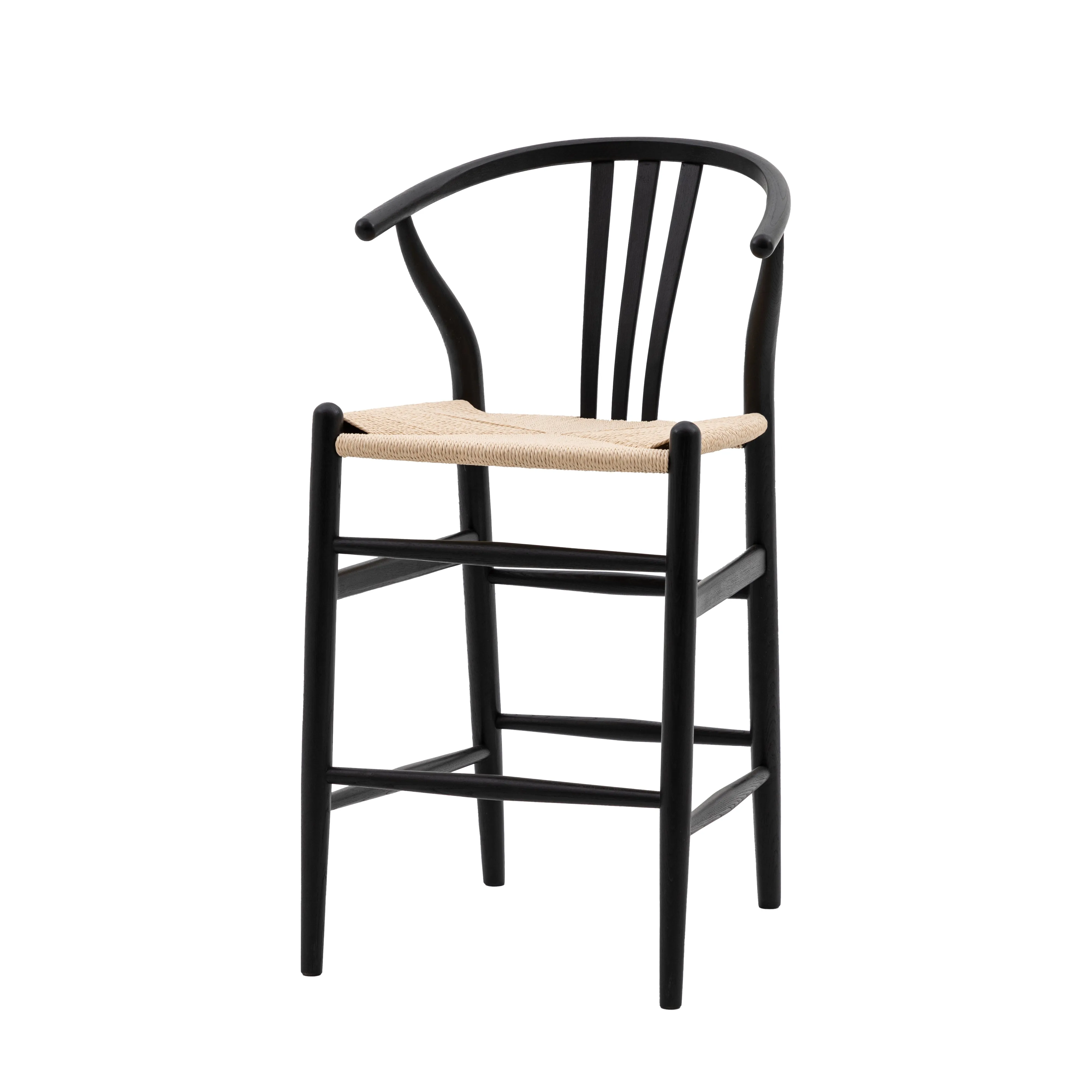 Amos Whitney Bar Stool Black (2pk)