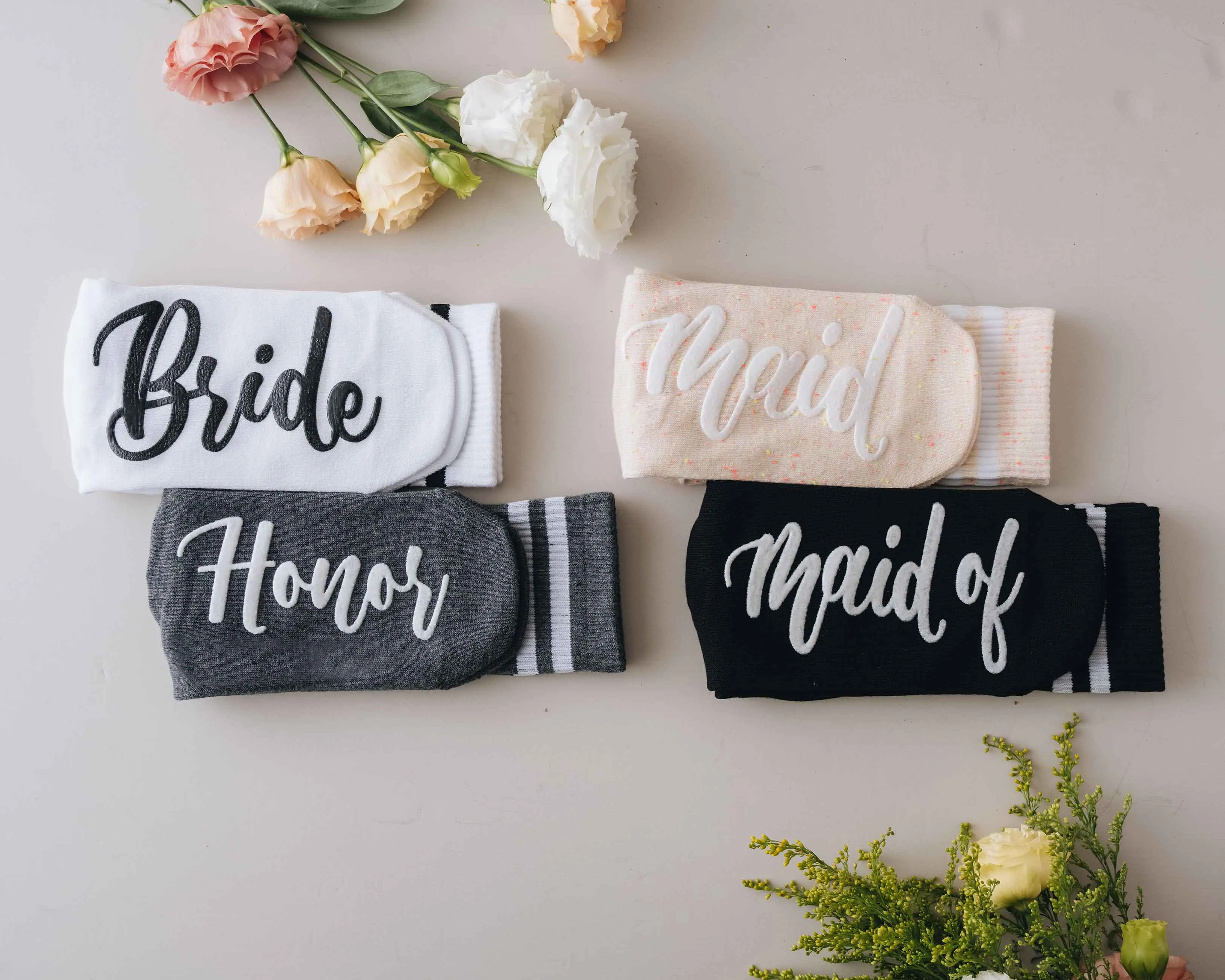 Bridal Party Cotton Socks