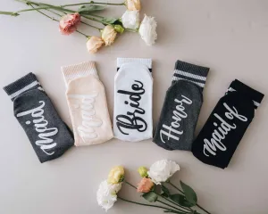 Bridal Party Cotton Socks