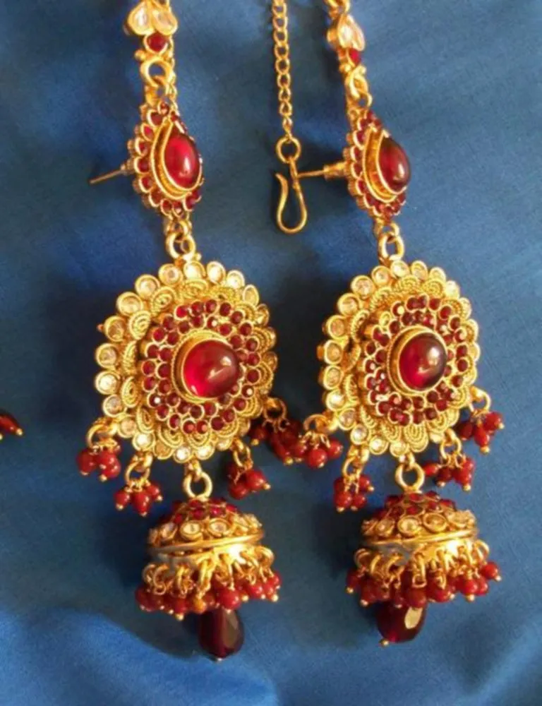 Bridal Set 975 Polki Indian Bridal Ethnic Jewelry Necklace Set