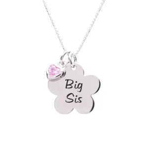 Cherished Moments Sterling Silver Big Sis Daisy Necklace