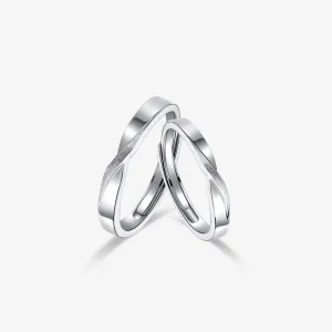 FANCIME "Mobius Loop" Love Infinity Sterling Silver Rings