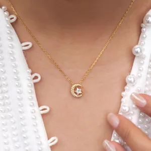 Gold The One CZ Necklace