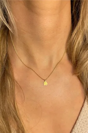 golden clover necklace