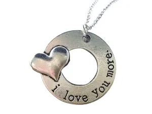 Handmade I Love You More Necklace