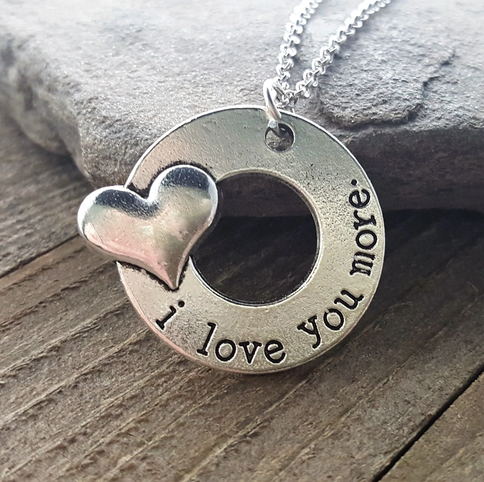 Handmade I Love You More Necklace