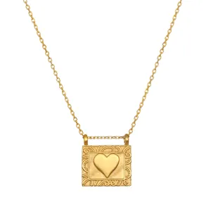 Heart Centered Gold Necklace