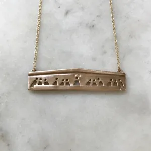 LAST SUPPER BAR NECKLACE