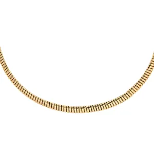 Retro 9kt Gold Gooseneck Chain Necklace 33.5 grams