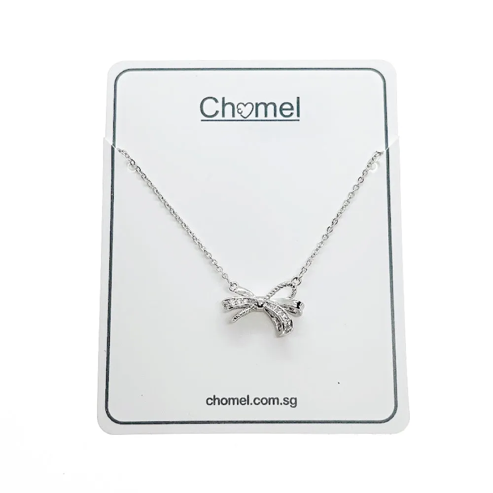 Ribbon Cubic Zirconia Necklace