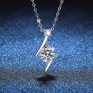 S925 Sterling Silver Moissanite Clavicle Necklace