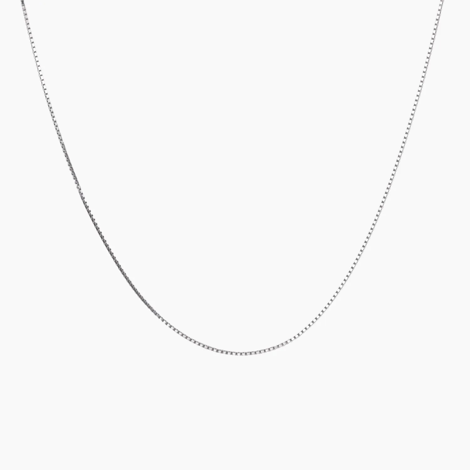 Sterling Silver Box Chain Necklace