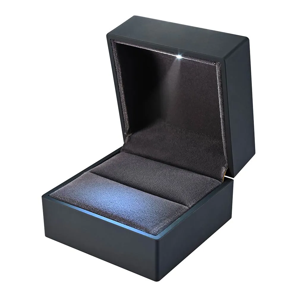 TheLAShop Double-Ring Box with Light for Engagement Wedding Birthday