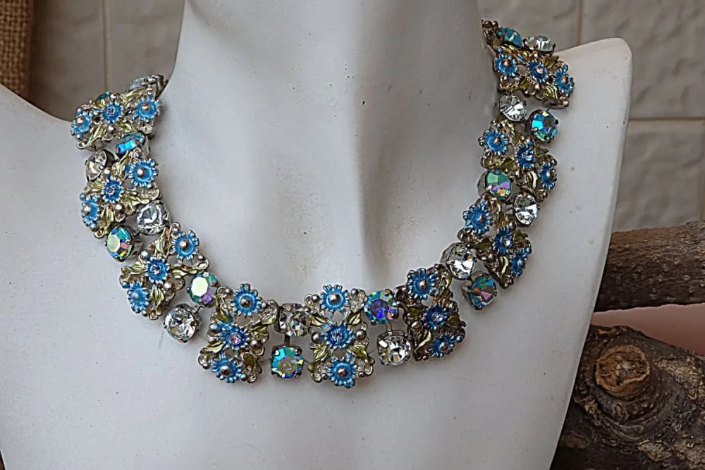 Wedding blue necklace