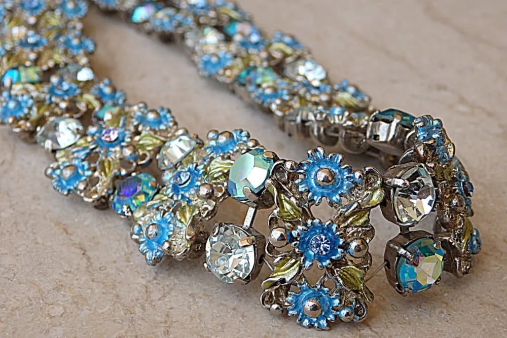 Wedding blue necklace