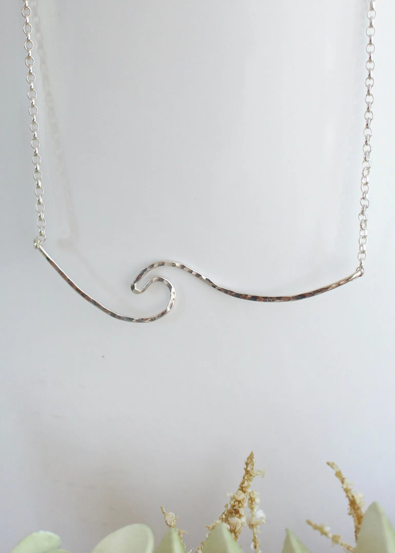 Whipsiderry Wave Sterling Silver Necklace