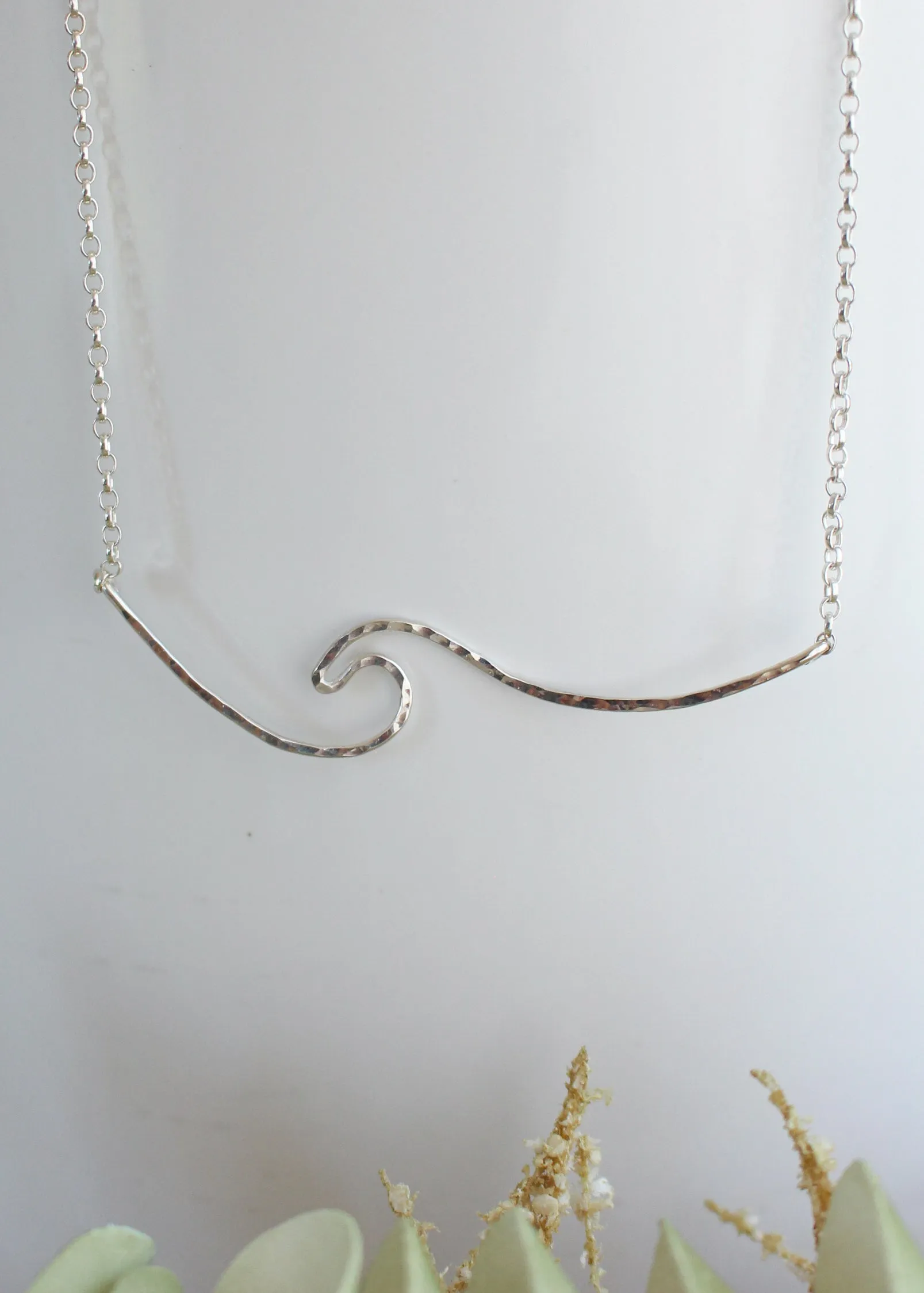 Whipsiderry Wave Sterling Silver Necklace